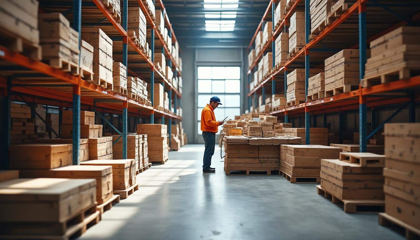 Le suivi des stocks en entrepôt pour l’approvisionnement de la charpente dans le BTP