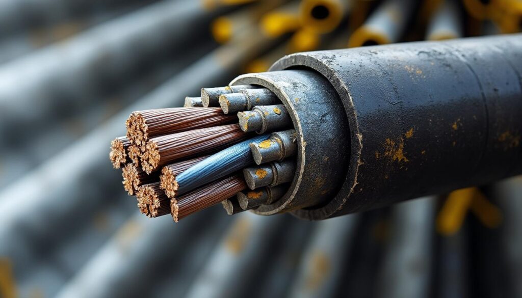 Reconnaître un câble usé sur une nacelle de chantier