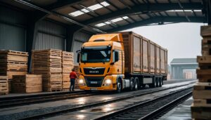 Organisation du transport régional pour l’approvisionnement en charpente dans le secteur du BTP