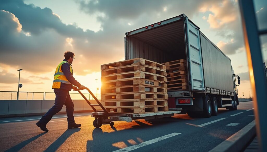 La palettisation en camion et la manutention sécurisée des engins lourds